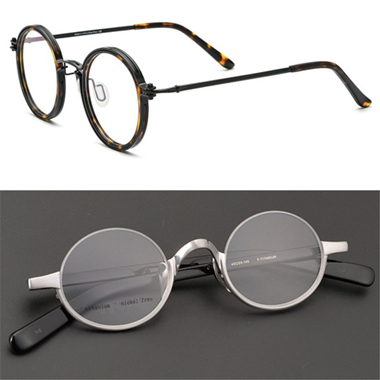 titanium round glasses for men