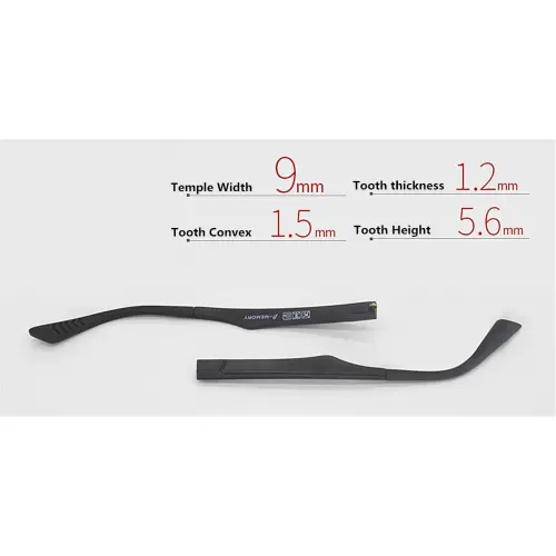 Eyeglass replacement temple arms-9mm