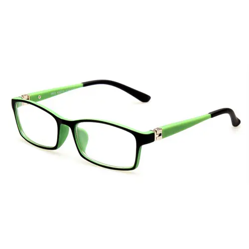 Spring Hinge Glasses Black Green Frame