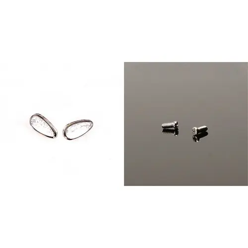 Small Floral Gem Screw in Nose Pads