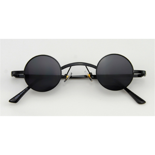 Vintage Inspired 45mm Small Round Thin Metal Sunglasses