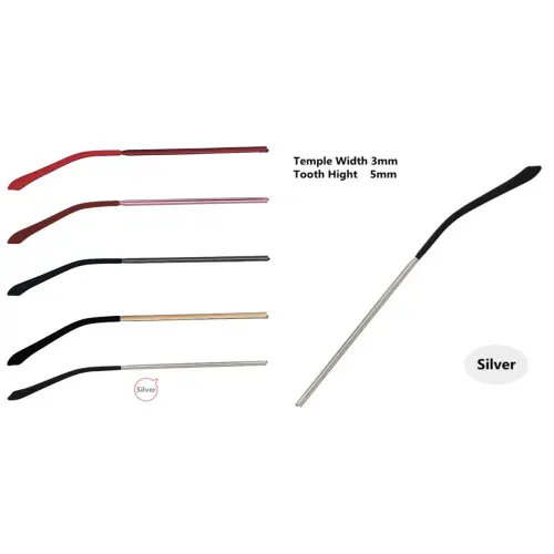 Silver Eyeglasses Temple Replacement 3.3 mm