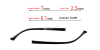 Eyeglass temple repair with double tooth 7mm