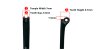 Eyeglass temple repair with double tooth 7mm-size
