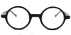 Vintage Small Round glasses for men Matte Black 