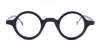 Super Small Round glasses for men Matte Black