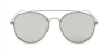 Hipster glasses with Silver Aviator Frame 