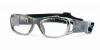 Gray Clear Acetate Prescription Safety Glasses for Football-diagonal