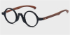 Super Small Round glasses for men Black-ll
