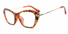 Tortoise Vintage Cat Eye Glasses diagonal