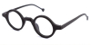 Super Small Round glasses for men Black Woodgrain-l
