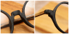 Round glasses for men Woodgrain Black Brown-dd