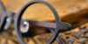 Small Round glasses for men Brown wood grain-d