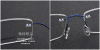 black rimless eyeglasses-d