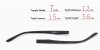 Eyeglass replacement temple arms-7.0mm