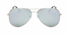 Hipster glasses with Silver Aviator Frame