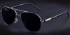 aviator eyeglasses silver diagonal black