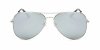 Hipster glasses with Silver Aviator Frame