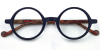 Small Round glasses for men wood grain eyeglasses 