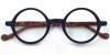 Small Round glasses for men wood grain eyeglasses 