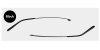 Thin Black Eyeglasses Temple Dent Tooth