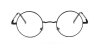 Discount round glasses for men, Black Retro