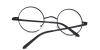 Discount round glasses for men, Black Retro-b