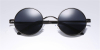 Discount round glasses for men, Black Retro-c