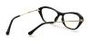 Black Cat Eye Glasses back