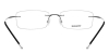 black rimless eyeglasses-b