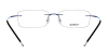 titanium rimless eyeglasses-b