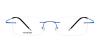 titanium rimless eyeglasses