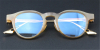 Buffalo Horn Glasses -Natural Horn Glasses -Titanium Temple-925 Silver Adornment