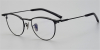 Round Browline Titanium Glasses for a Narrow Forehead