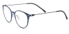 Round Browline Titanium Glasses