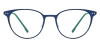 Round Browline Titanium Glasses