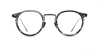 Browline Round Glasses with Titanium frame 