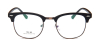 Discount no line bifocals reading glasses, Black-f