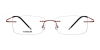 titanium rimless eyeglasses
