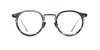 Browline Round Glasses with Titanium frame 
