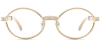  Buffalo Horn Glasses -Natural Horn Glasses - Mosaic Rhinestone - Wide Frame