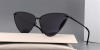 Polarized Flush Cat Eye Oversized Designer Sunglasses