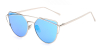 Glasses for Oblong face Female with Aviator Frames diagonal