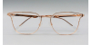 Browline Glasses, Clear Acetate Outside Brozen Inside