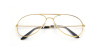 Hipster Frames for Golden Avaitor Glasses
