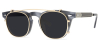 Clubmaster Horn Rimmed Clear Glasses