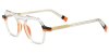 Colorful Thick Rim Acetate Clear Glasses 