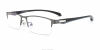 Computer glasses blue light protective, Gun Gray Titanium Alloy Half
