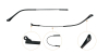 Colorful Eyeglasses Temple Gun Gray 2.7 MM