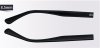 double tooth glasses temple lateral